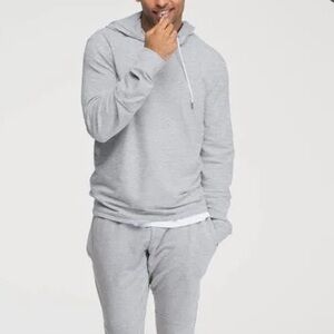 SWET Tailor Men Hoodie Long Sleeve Shirt/Top Size M Color Light Gray